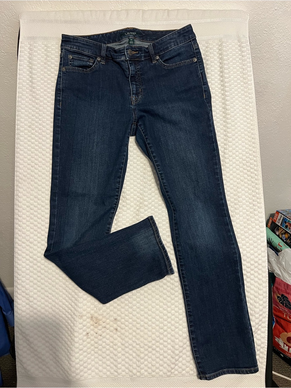 Lauren Ralph Lauren Dark Indigo Straight Leg Jeans